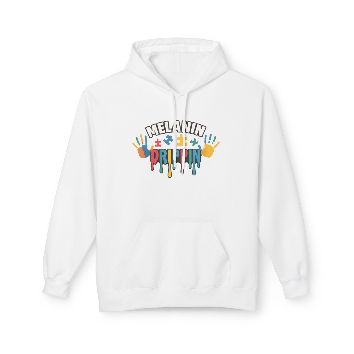 Melanin Poppin' Fleece Hoodie – All-Season Comfort & Inclusive Style