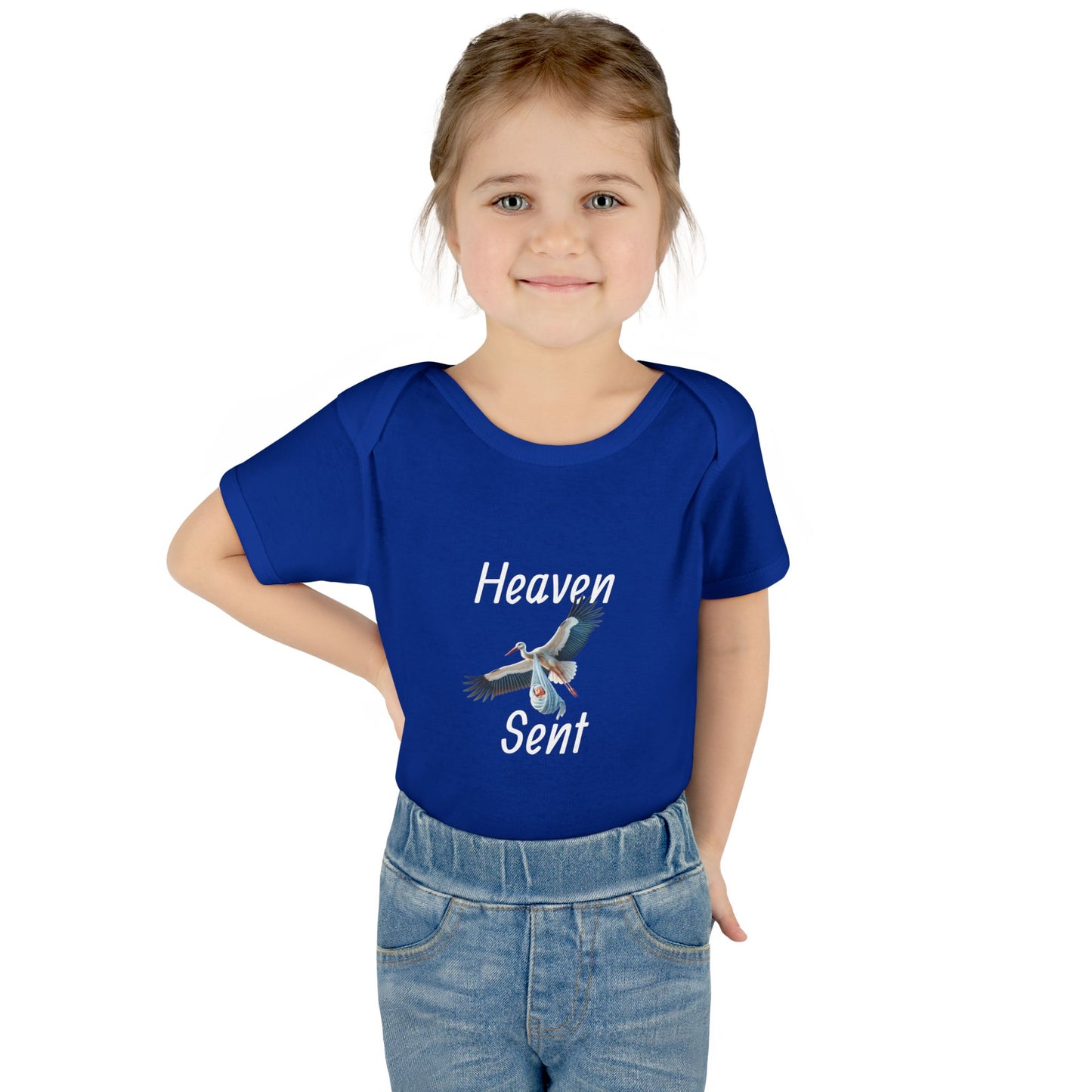 Adorable Stork Baby Bodysuit – Gender Neutral Infant Outfit, Newborn Gift, Cute Baby Shower Idea
