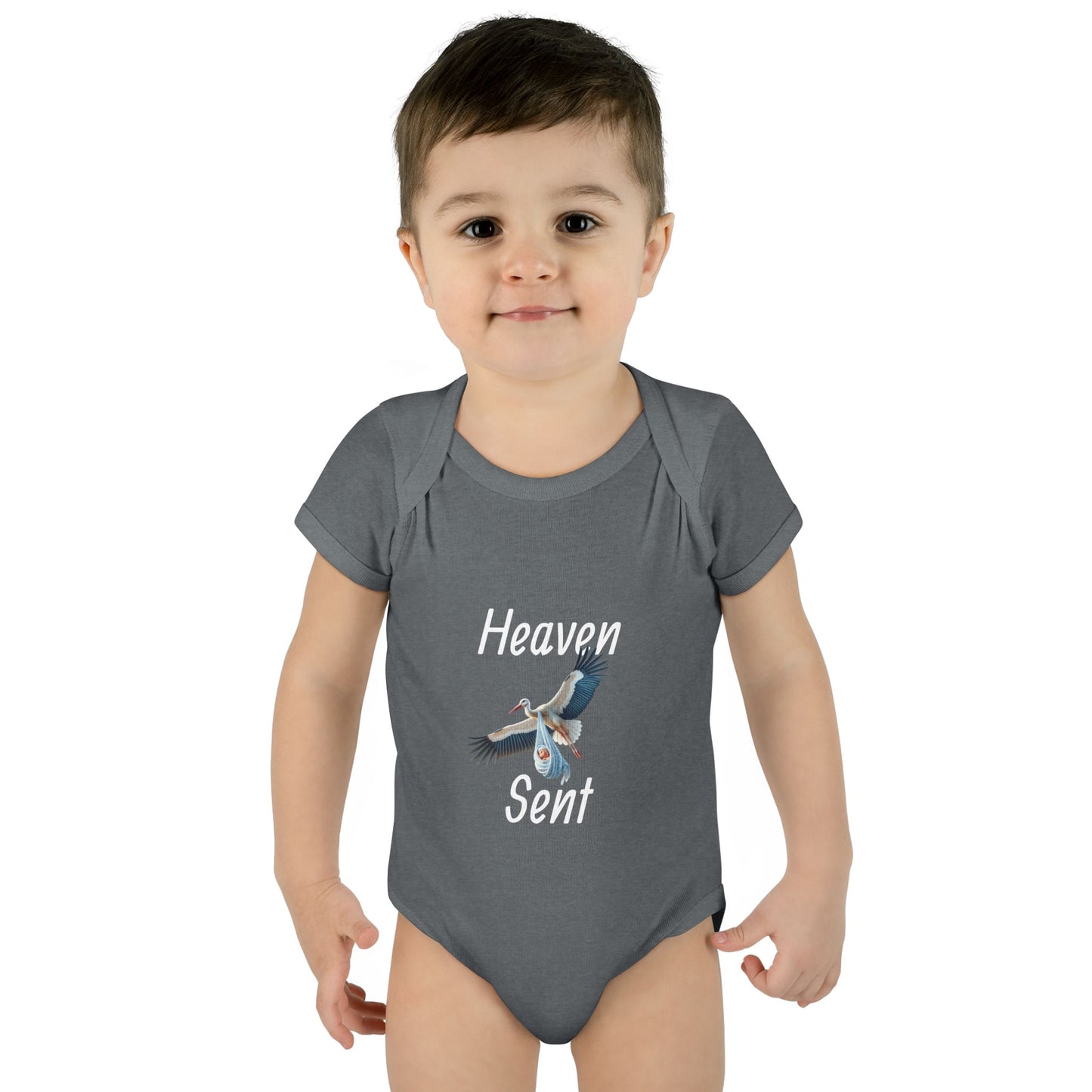 Adorable Stork Baby Bodysuit – Gender Neutral Infant Outfit, Newborn Gift, Cute Baby Shower Idea