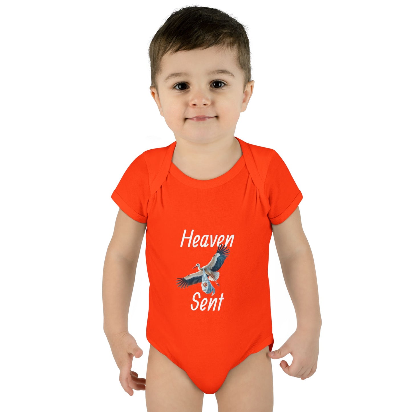 Adorable Stork Baby Bodysuit – Gender Neutral Infant Outfit, Newborn Gift, Cute Baby Shower Idea