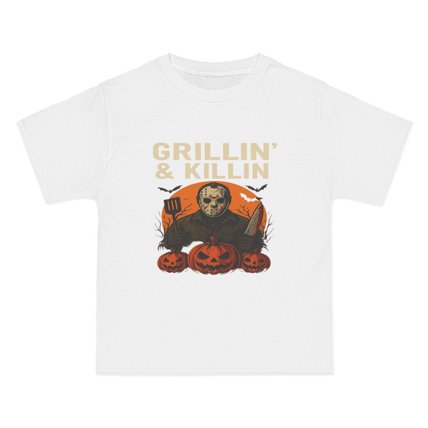 Halloween Grillin' & Killin' T-Shirt, Funny BBQ Shirt, Spooky Cookout Tee, Fall Celebration Apparel, Horror Fan Gift