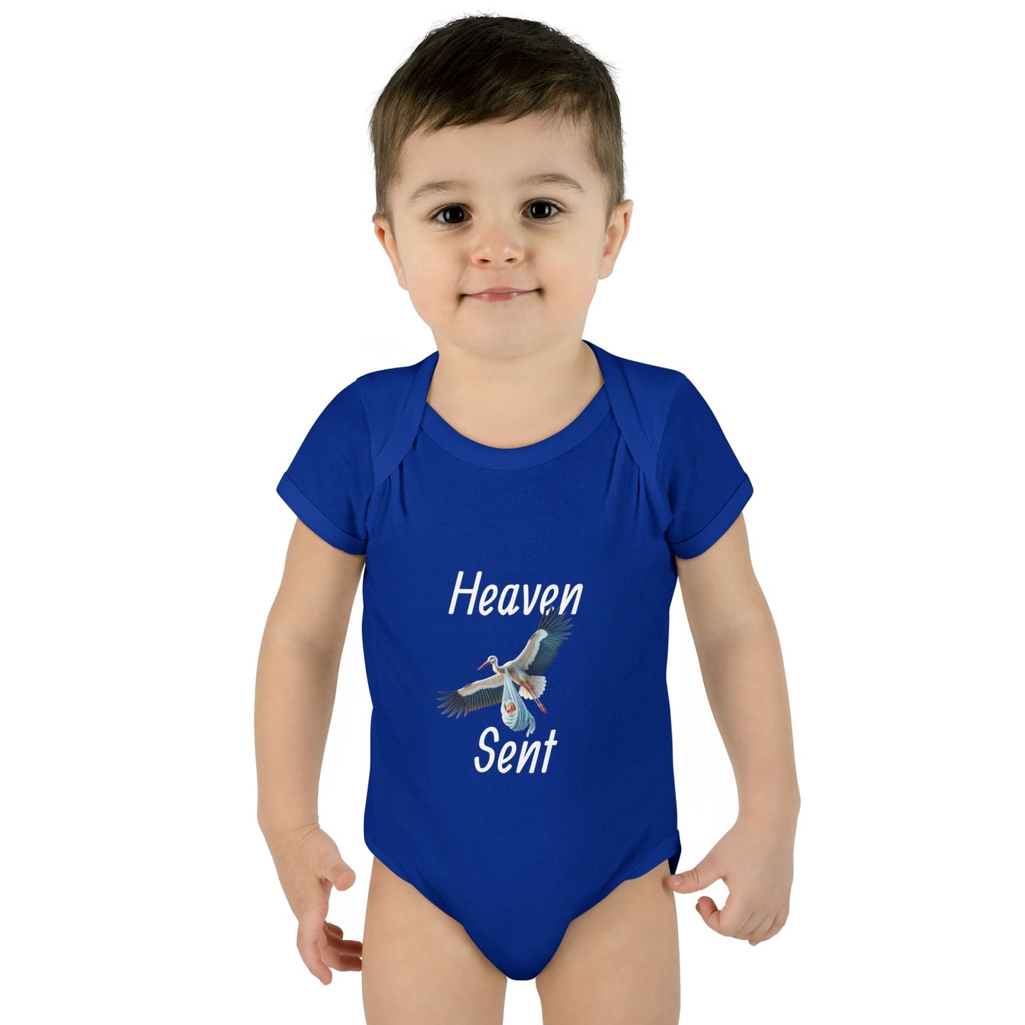 Adorable Stork Baby Bodysuit – Gender Neutral Infant Outfit, Newborn Gift, Cute Baby Shower Idea