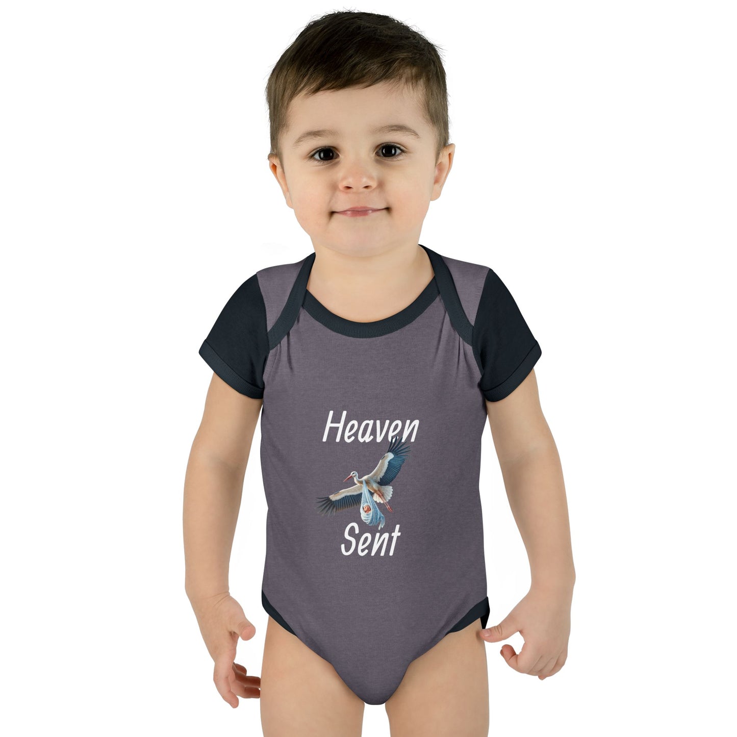 Adorable Stork Baby Bodysuit – Gender Neutral Infant Outfit, Newborn Gift, Cute Baby Shower Idea