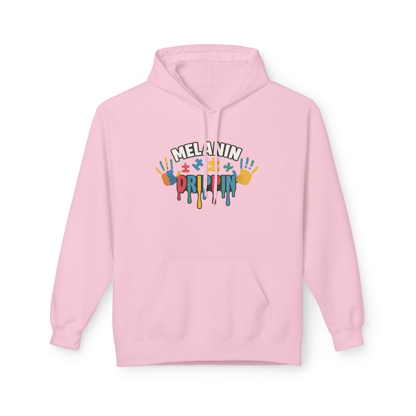 Melanin Poppin' Fleece Hoodie – All-Season Comfort & Inclusive Style