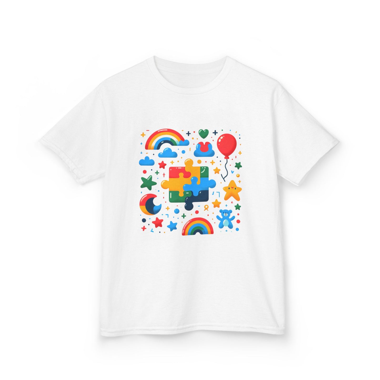 Colorful Puzzle Play Kids Tee - Fun & Creative Children's T-Shirt