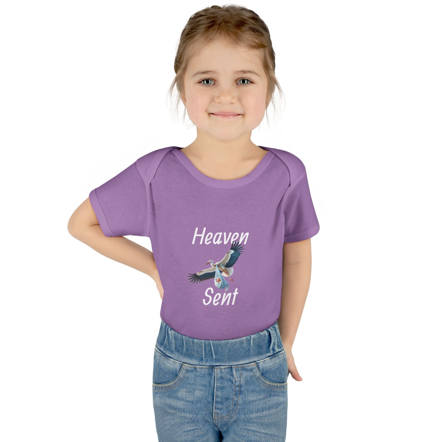 Adorable Stork Baby Bodysuit – Gender Neutral Infant Outfit, Newborn Gift, Cute Baby Shower Idea