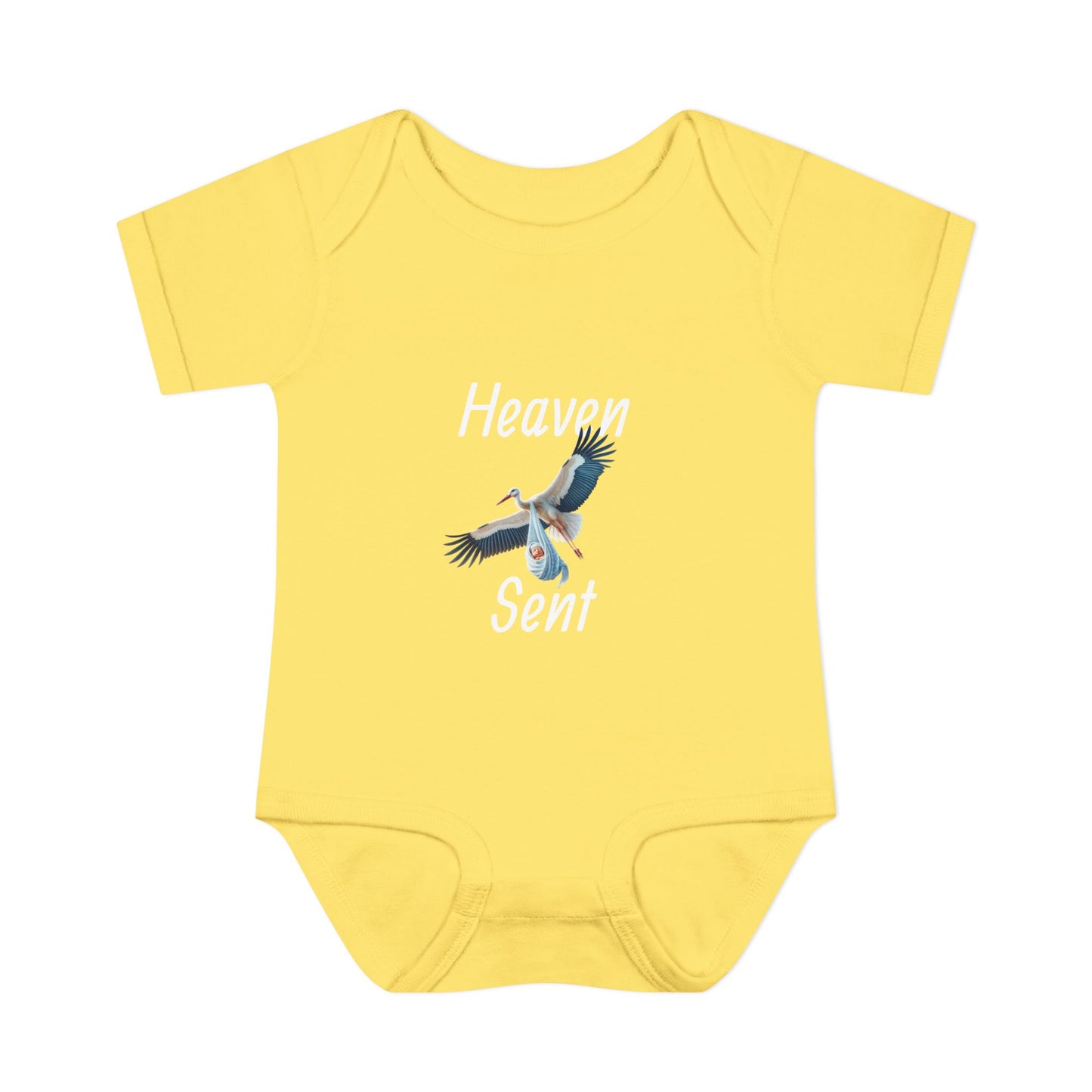 Adorable Stork Baby Bodysuit – Gender Neutral Infant Outfit, Newborn Gift, Cute Baby Shower Idea