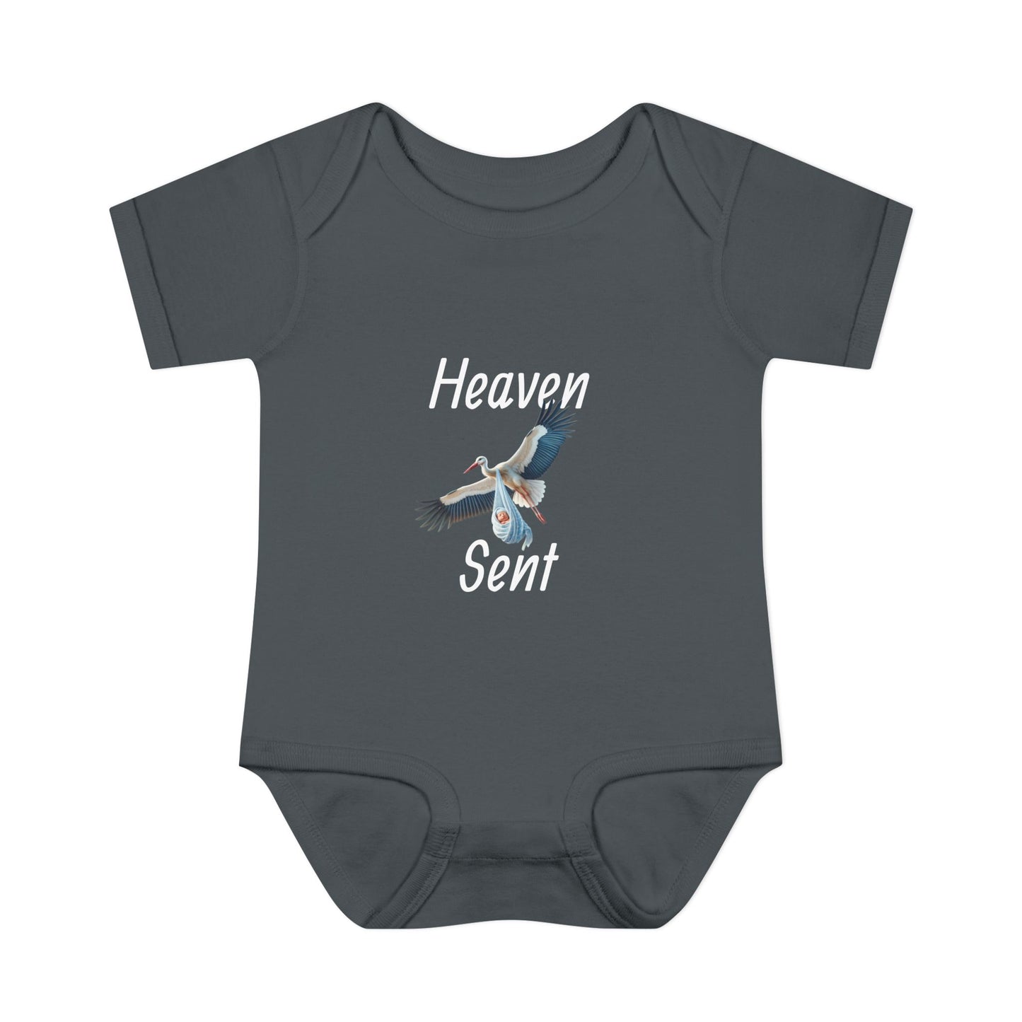 Adorable Stork Baby Bodysuit – Gender Neutral Infant Outfit, Newborn Gift, Cute Baby Shower Idea