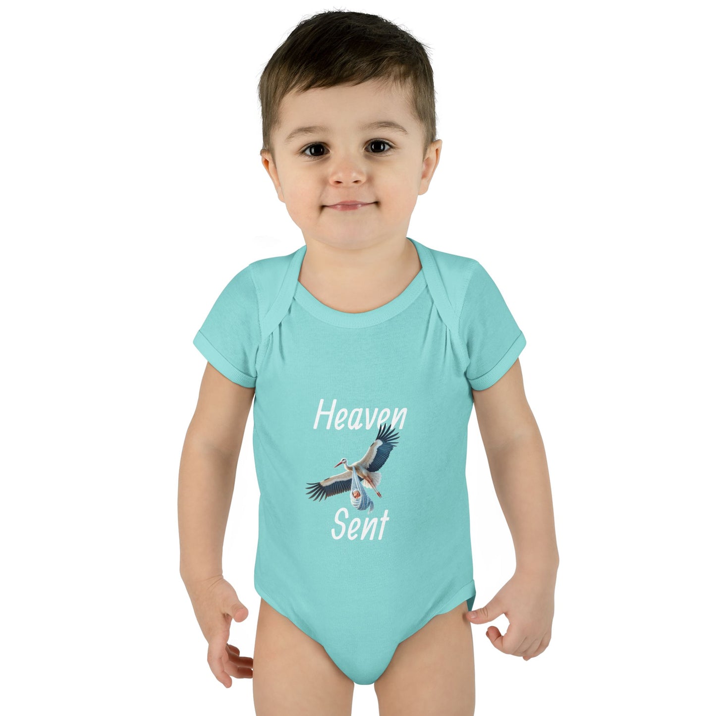 Adorable Stork Baby Bodysuit – Gender Neutral Infant Outfit, Newborn Gift, Cute Baby Shower Idea