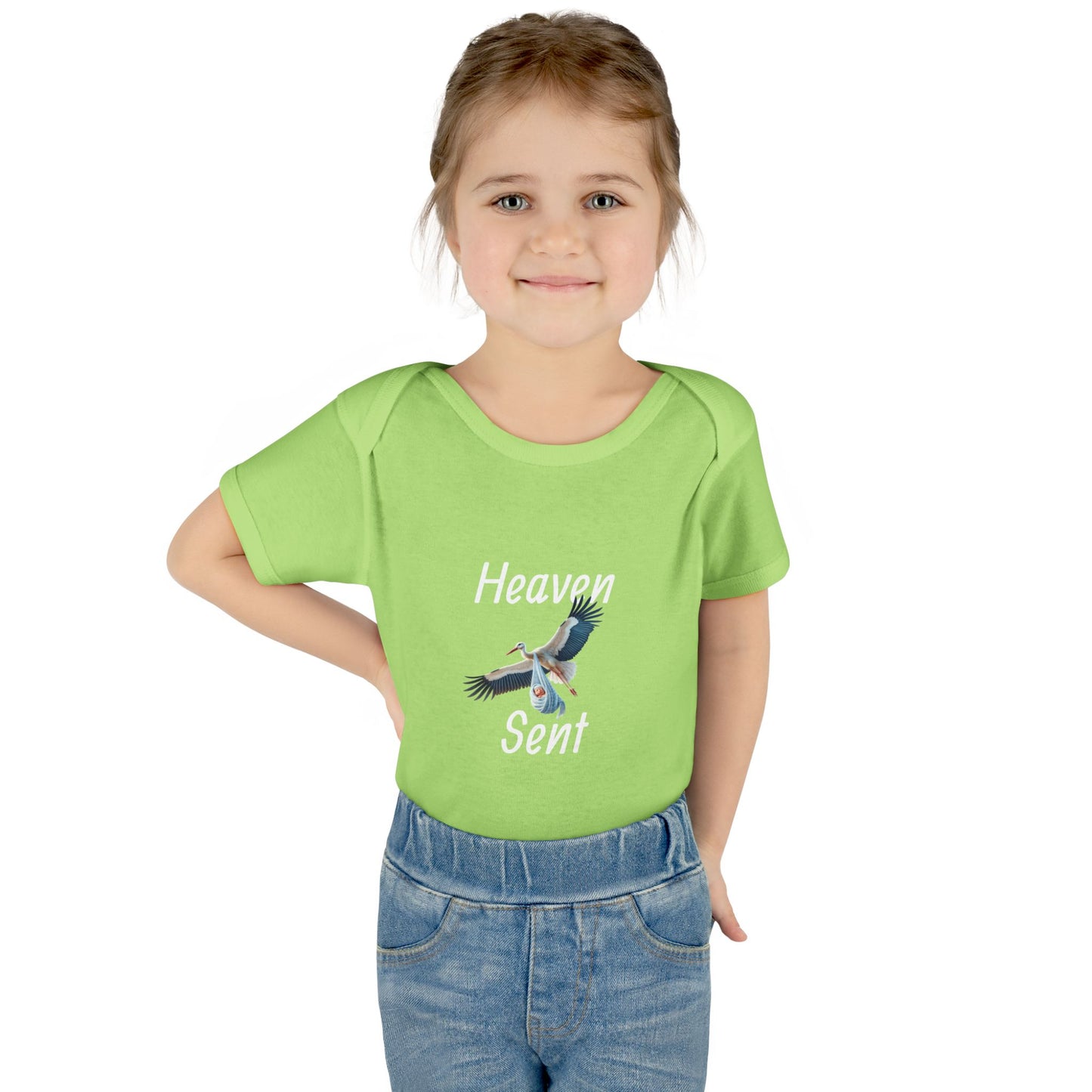 Adorable Stork Baby Bodysuit – Gender Neutral Infant Outfit, Newborn Gift, Cute Baby Shower Idea