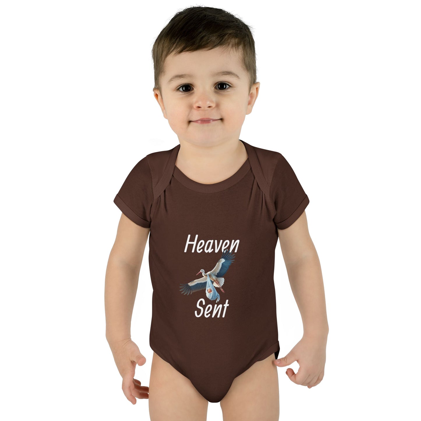 Adorable Stork Baby Bodysuit – Gender Neutral Infant Outfit, Newborn Gift, Cute Baby Shower Idea