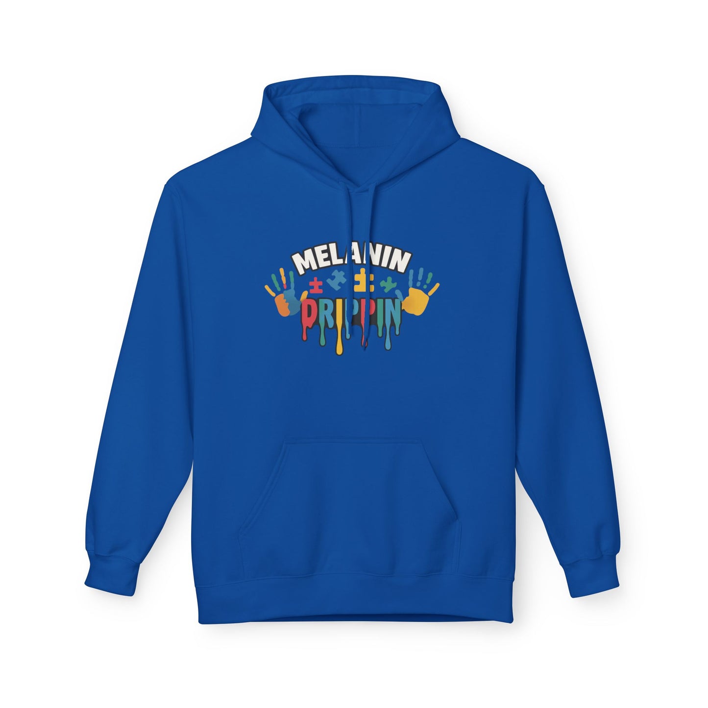 Melanin Poppin' Fleece Hoodie – All-Season Comfort & Inclusive Style
