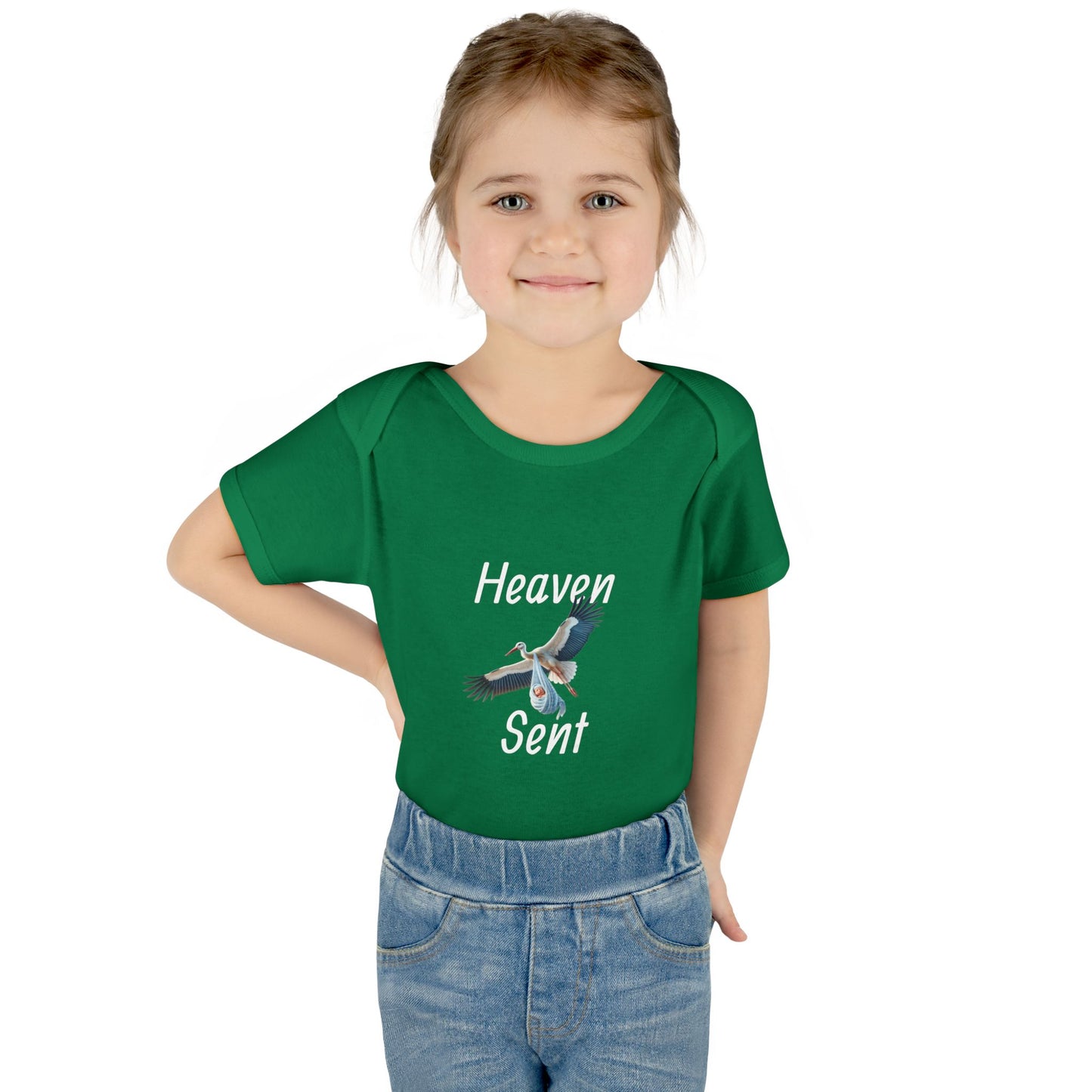 Adorable Stork Baby Bodysuit – Gender Neutral Infant Outfit, Newborn Gift, Cute Baby Shower Idea