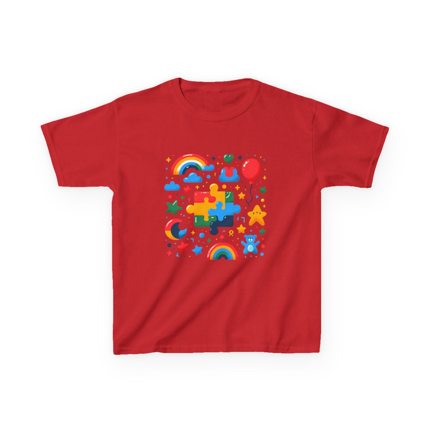 Colorful Puzzle Play Kids Tee - Fun & Creative Children's T-Shirt