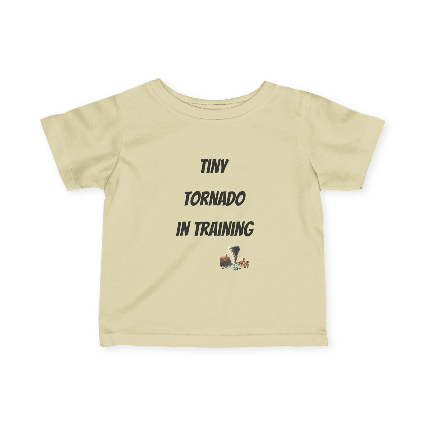 Tiny Tornado in Training Infant Tee - Cute Baby Shirt, Baby Shower Gift, Toddler Apparel, Funny Baby Clothes, Kids Gift