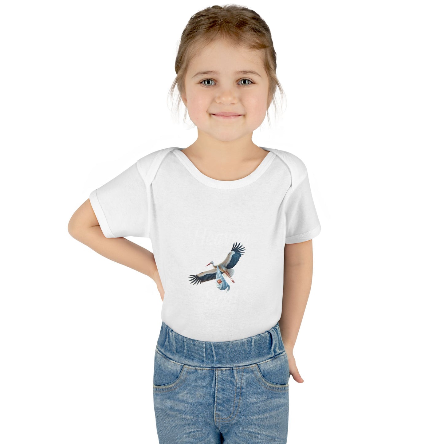 Adorable Stork Baby Bodysuit – Gender Neutral Infant Outfit, Newborn Gift, Cute Baby Shower Idea