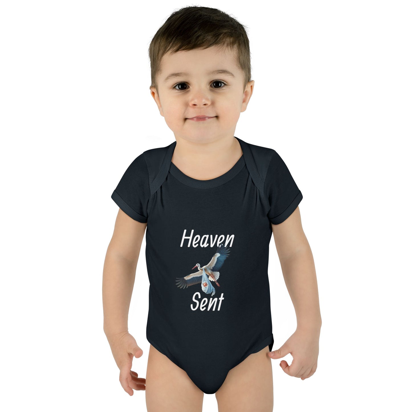 Adorable Stork Baby Bodysuit – Gender Neutral Infant Outfit, Newborn Gift, Cute Baby Shower Idea
