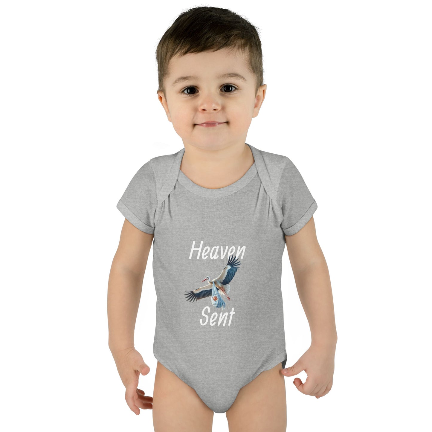 Adorable Stork Baby Bodysuit – Gender Neutral Infant Outfit, Newborn Gift, Cute Baby Shower Idea