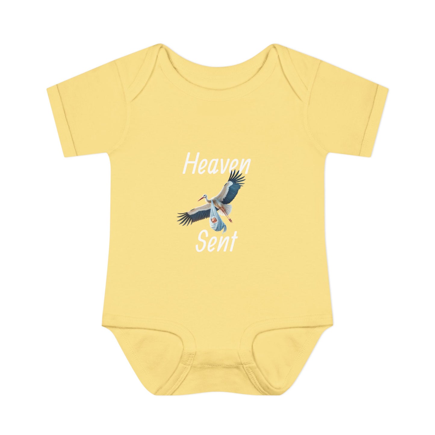 Adorable Stork Baby Bodysuit – Gender Neutral Infant Outfit, Newborn Gift, Cute Baby Shower Idea