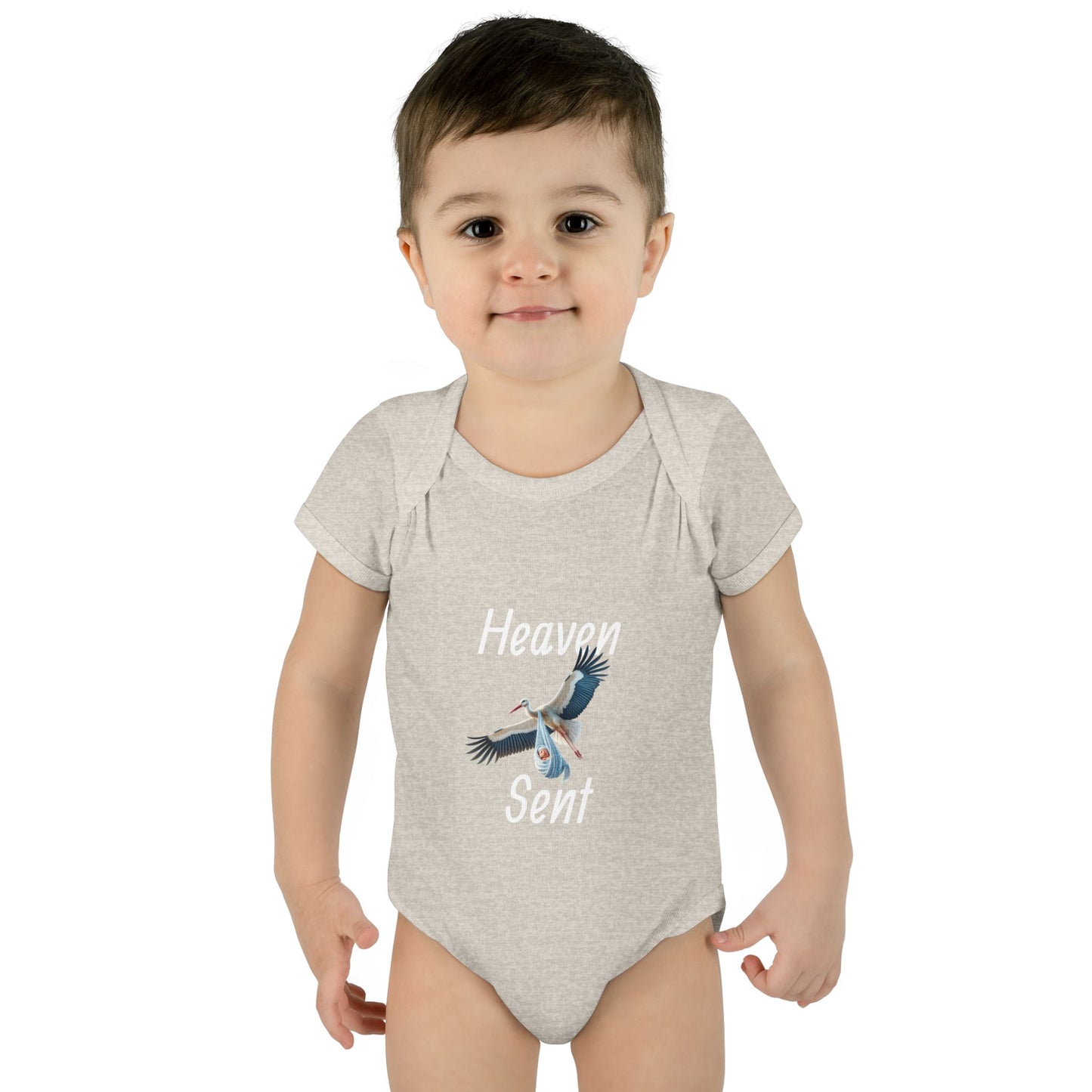 Adorable Stork Baby Bodysuit – Gender Neutral Infant Outfit, Newborn Gift, Cute Baby Shower Idea