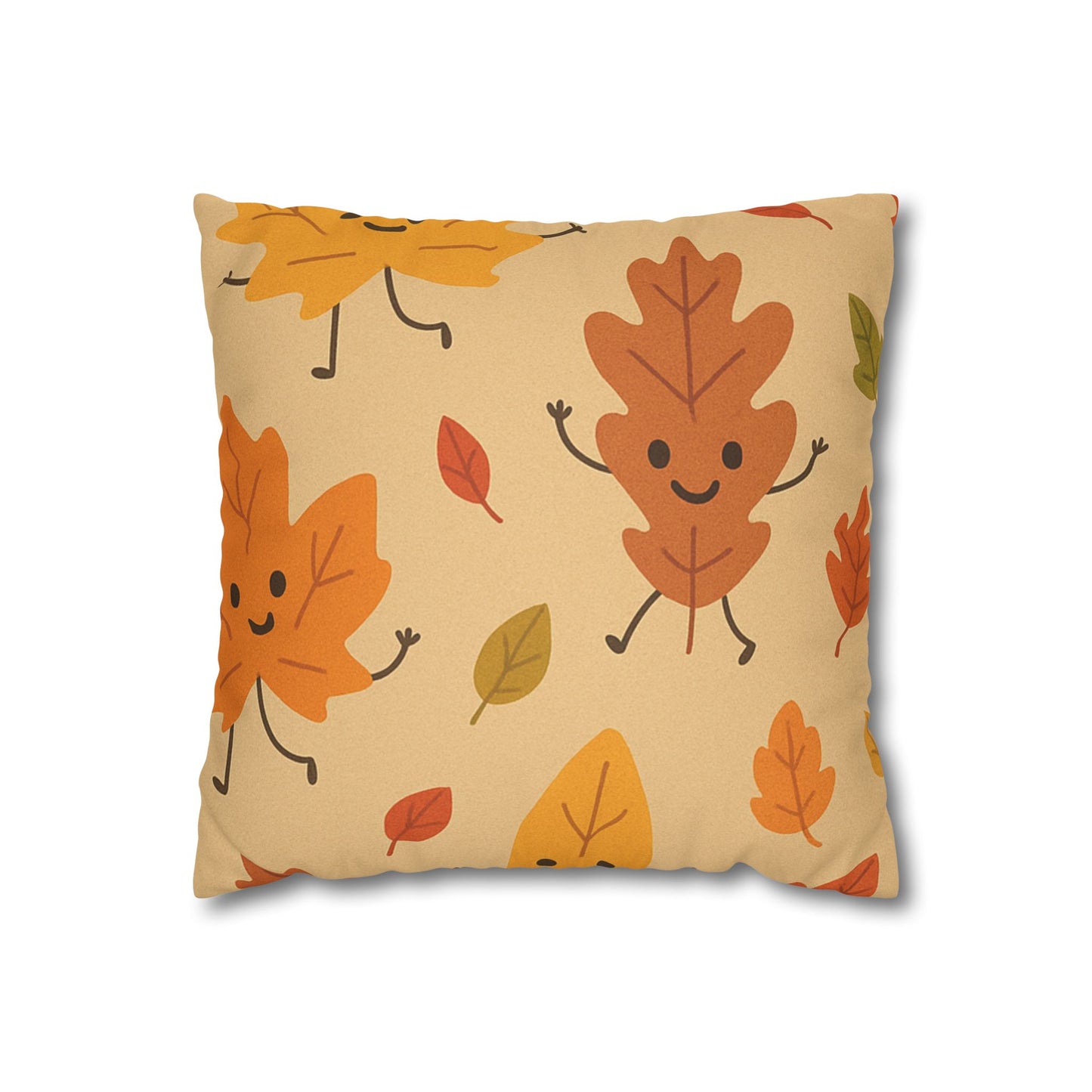 Cozy Autumn Pillow | Leaf Print Cushion Cover, Seasonal Home Accent, Thanksgiving Gift
