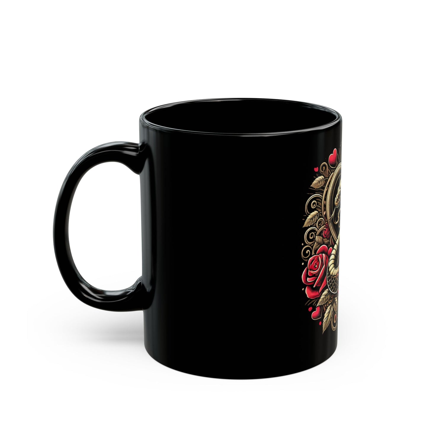 Year of the Snake 11oz Mug β Durable Black Ceramic Zodiac Drinkware