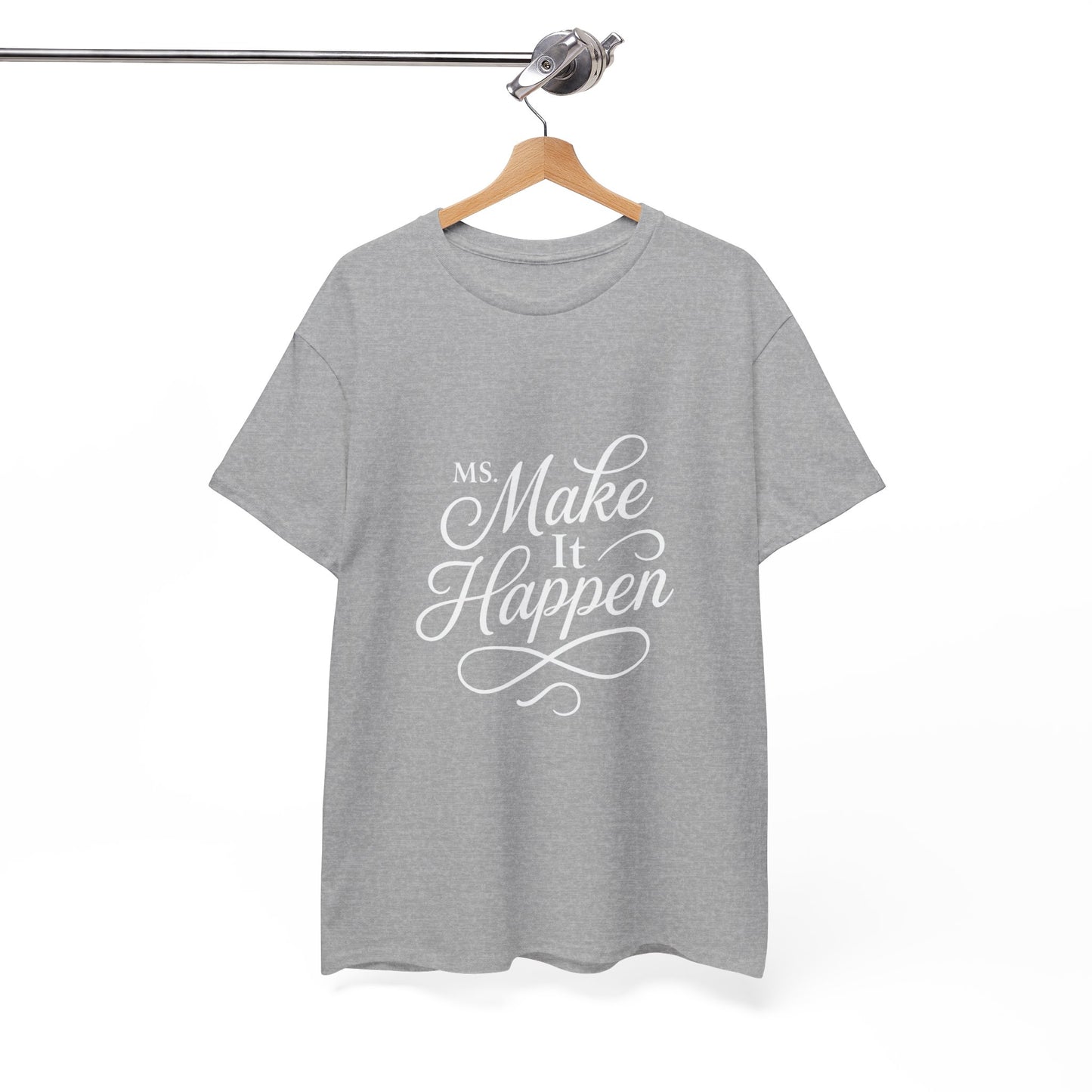 Ms.Makeithappen Graphic Tee. T-Shirt, Casual Streetwear, Fun Everyday Top, Bold Gift Idea