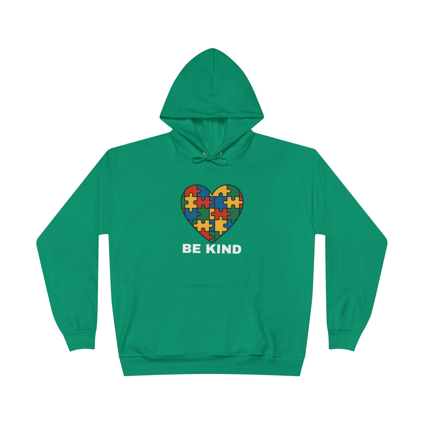 Autism Awareness Hoodie โ Kindness Puzzle Heart Eco-Friendly Unisex Sweatshirt