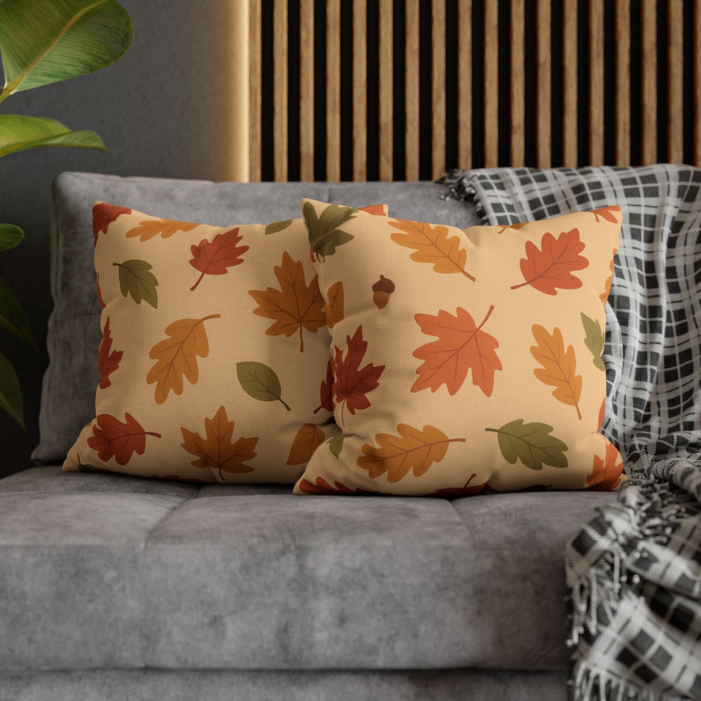Autumn Leaf Pillowcase - Cozy Décor, Seasonal Home Accent, Gift Idea, Fall Vibes, Nature Inspired