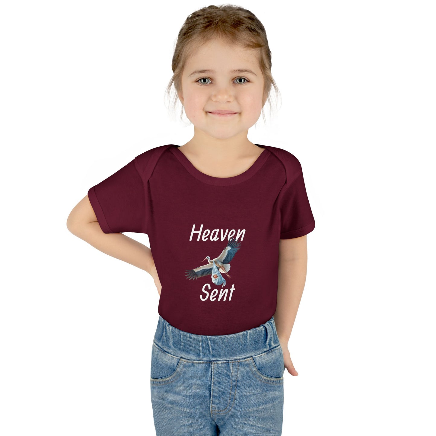 Adorable Stork Baby Bodysuit – Gender Neutral Infant Outfit, Newborn Gift, Cute Baby Shower Idea