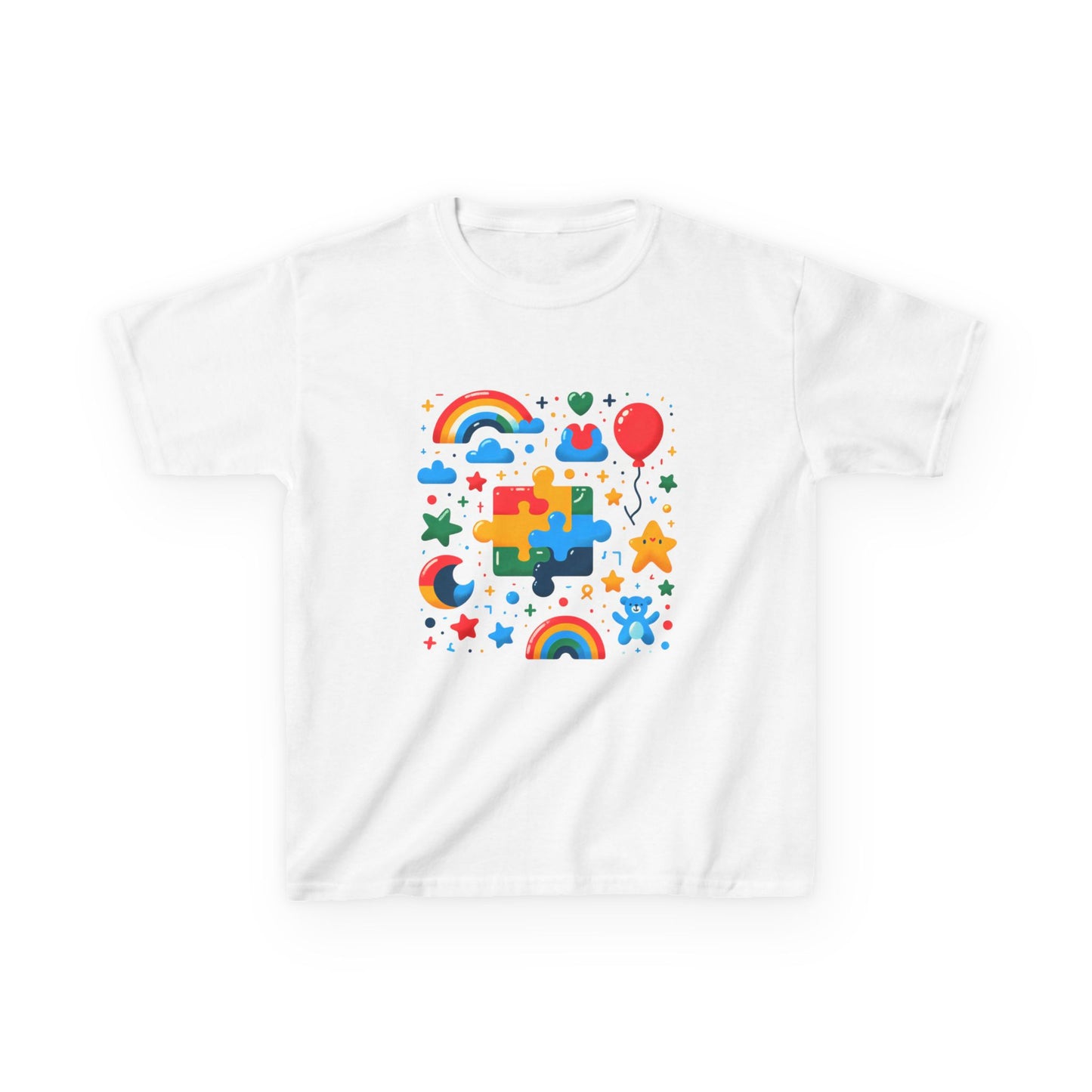 Colorful Puzzle Play Kids Tee - Fun & Creative Children's T-Shirt