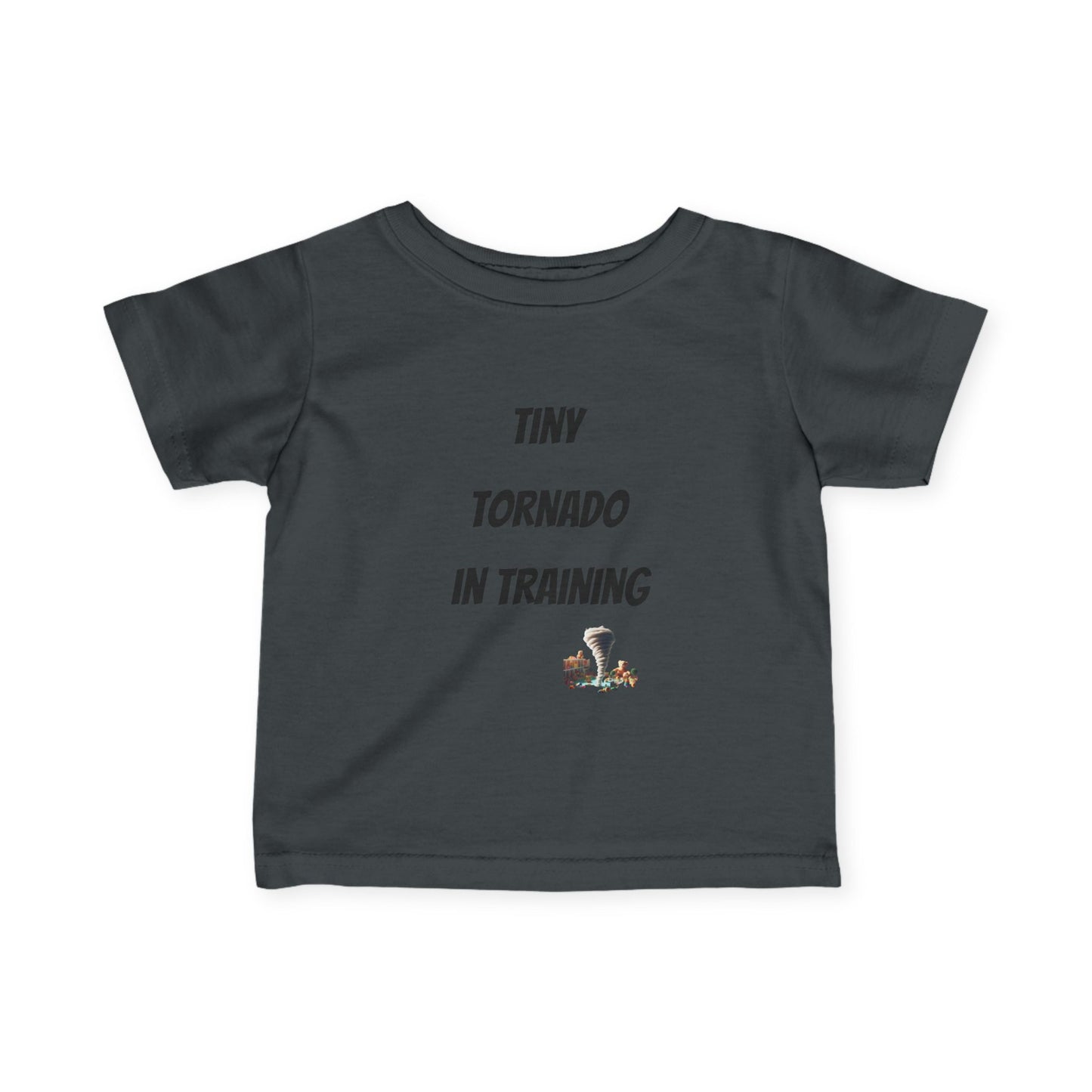 Tiny Tornado in Training Infant Tee - Cute Baby Shirt, Baby Shower Gift, Toddler Apparel, Funny Baby Clothes, Kids Gift