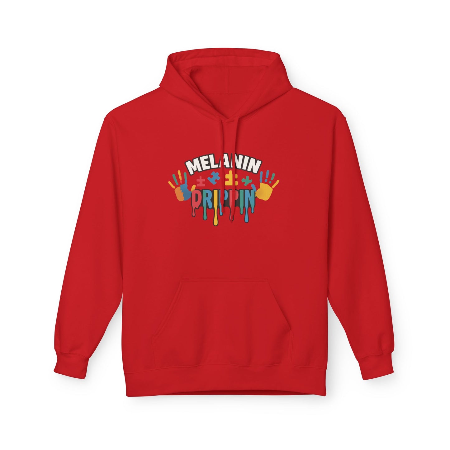 Melanin Poppin' Fleece Hoodie – All-Season Comfort & Inclusive Style