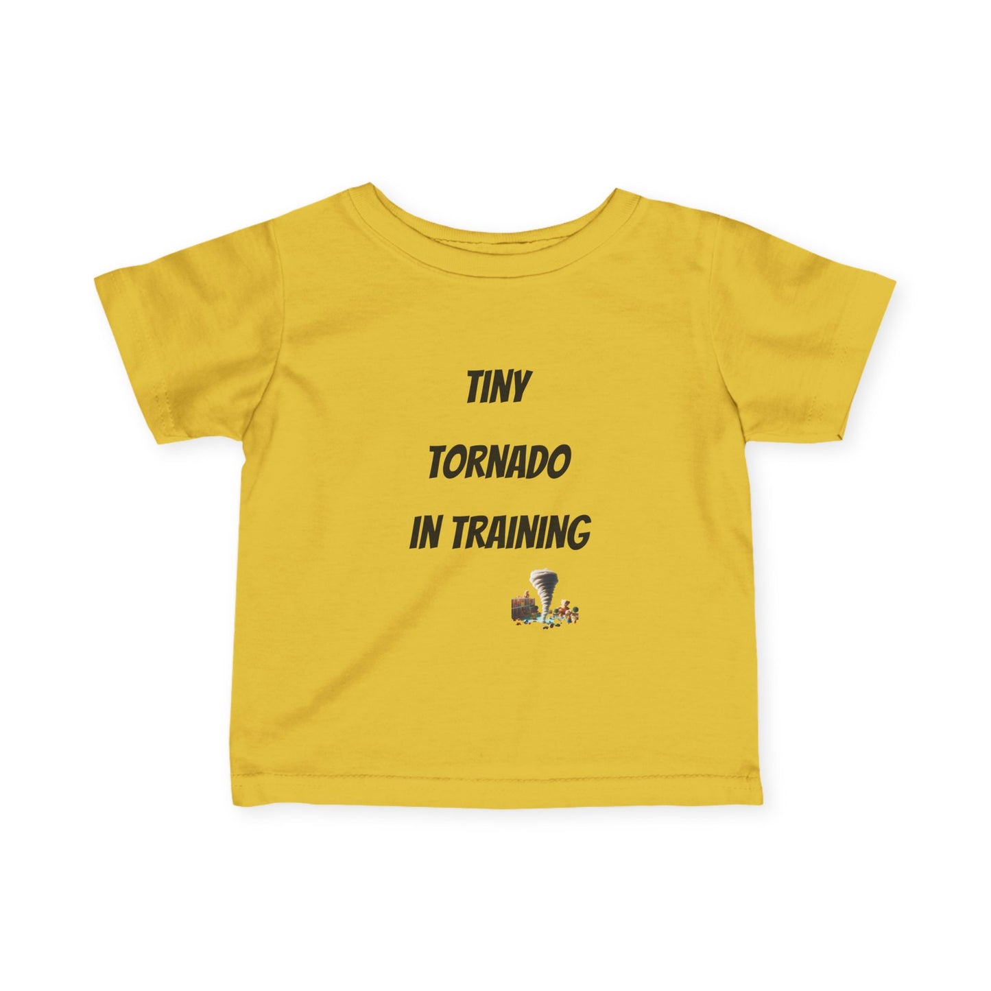 Tiny Tornado in Training Infant Tee - Cute Baby Shirt, Baby Shower Gift, Toddler Apparel, Funny Baby Clothes, Kids Gift