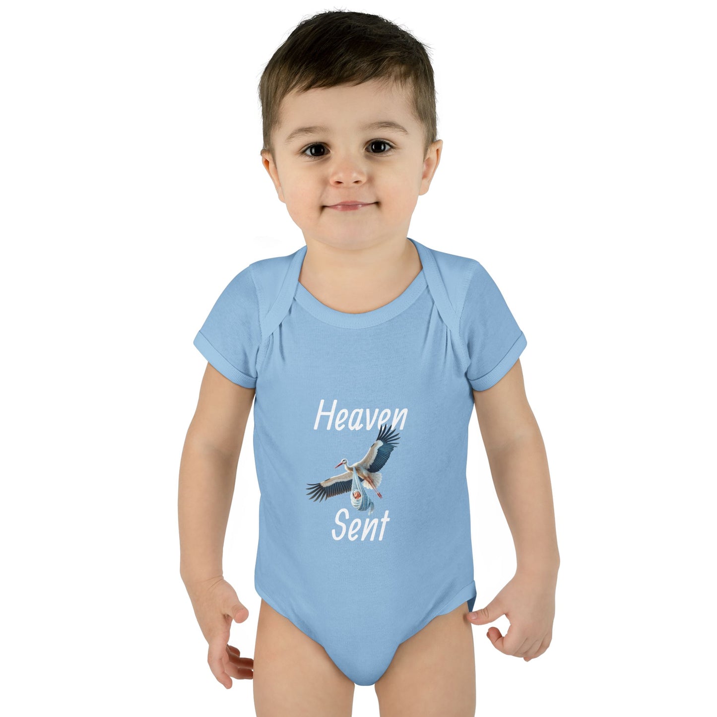 Adorable Stork Baby Bodysuit – Gender Neutral Infant Outfit, Newborn Gift, Cute Baby Shower Idea