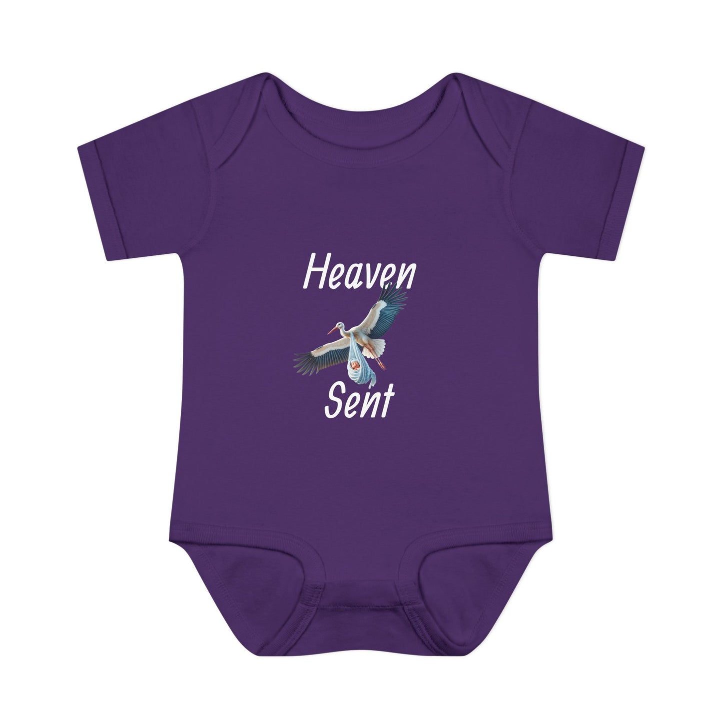 Adorable Stork Baby Bodysuit – Gender Neutral Infant Outfit, Newborn Gift, Cute Baby Shower Idea