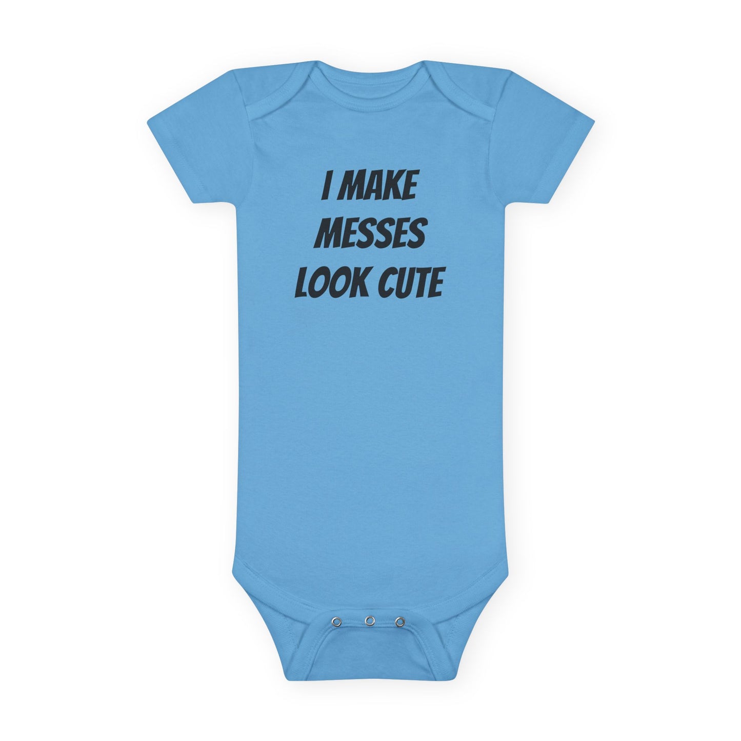 Funny Baby Onesie – “I Make Messes Look Cute” Newborn Outfit, Baby Shower Gift