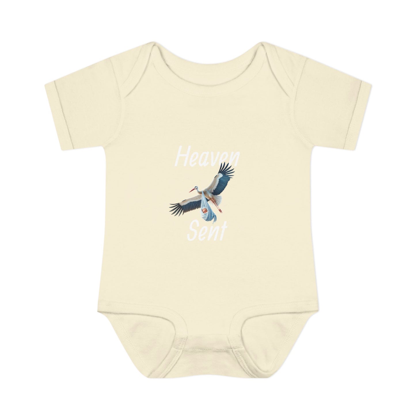 Adorable Stork Baby Bodysuit – Gender Neutral Infant Outfit, Newborn Gift, Cute Baby Shower Idea