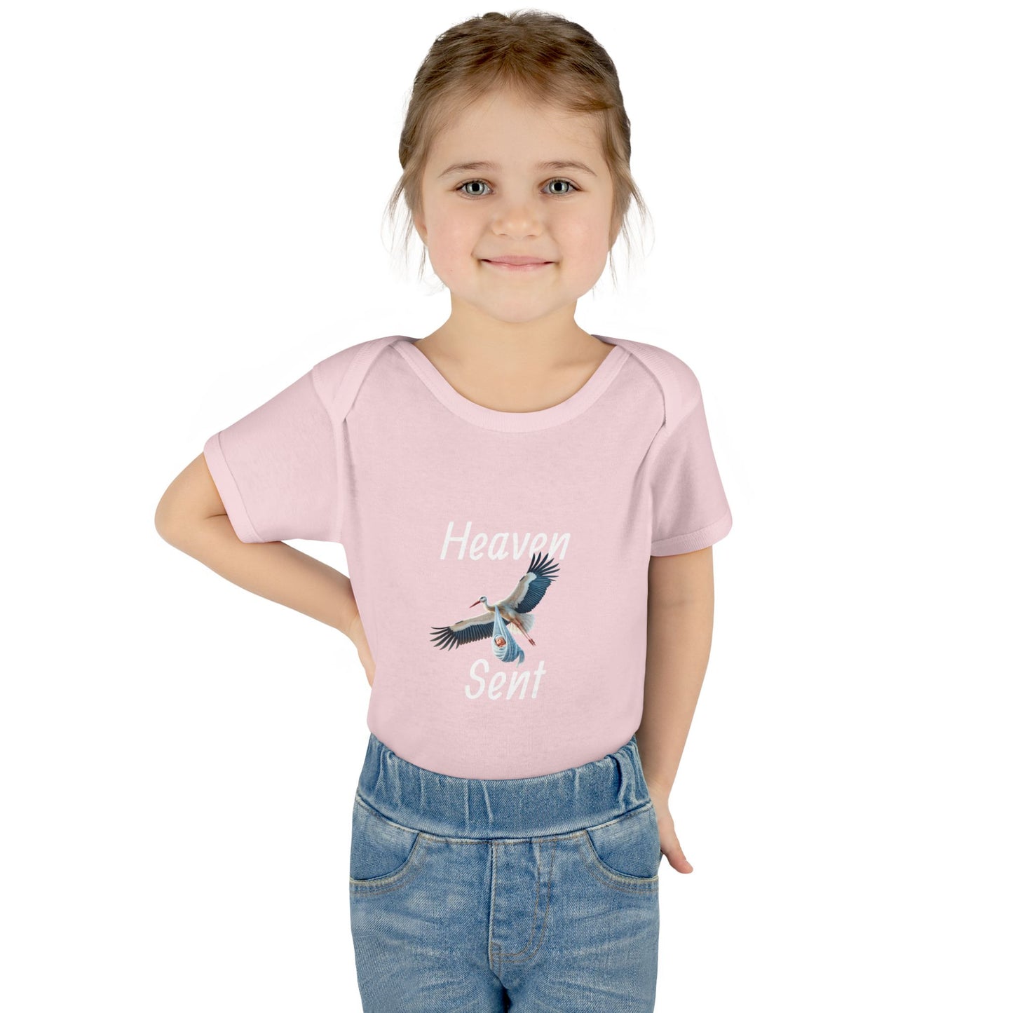 Adorable Stork Baby Bodysuit – Gender Neutral Infant Outfit, Newborn Gift, Cute Baby Shower Idea