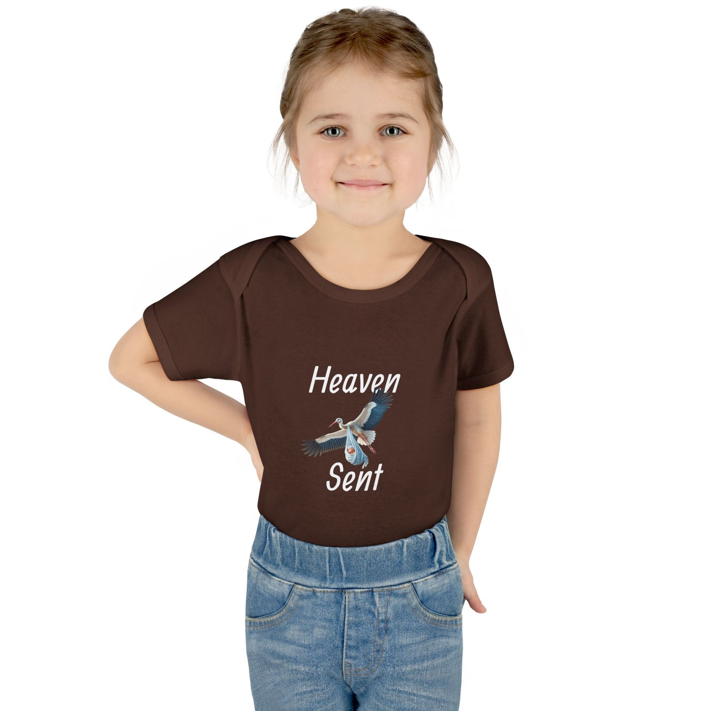 Adorable Stork Baby Bodysuit – Gender Neutral Infant Outfit, Newborn Gift, Cute Baby Shower Idea