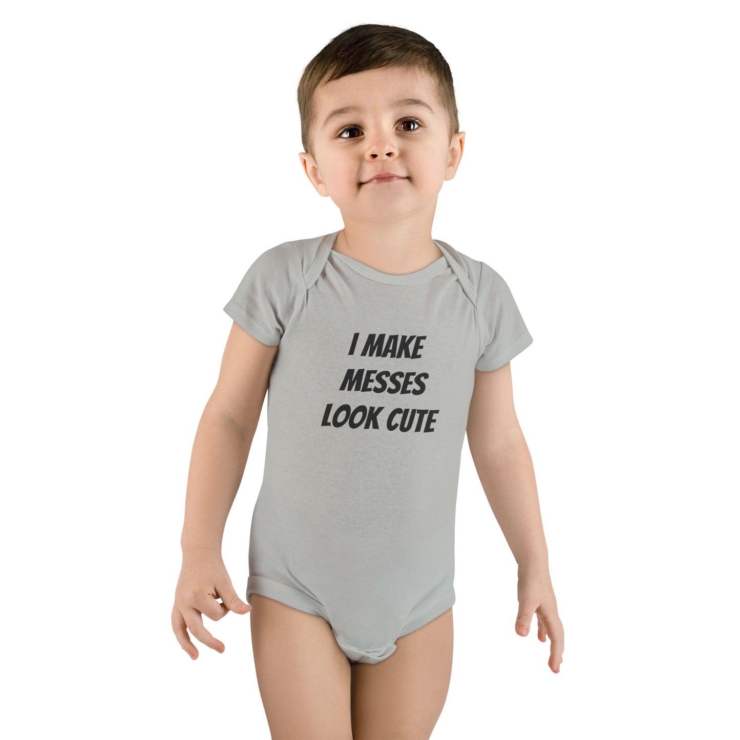 Funny Baby Onesie – “I Make Messes Look Cute” Newborn Outfit, Baby Shower Gift