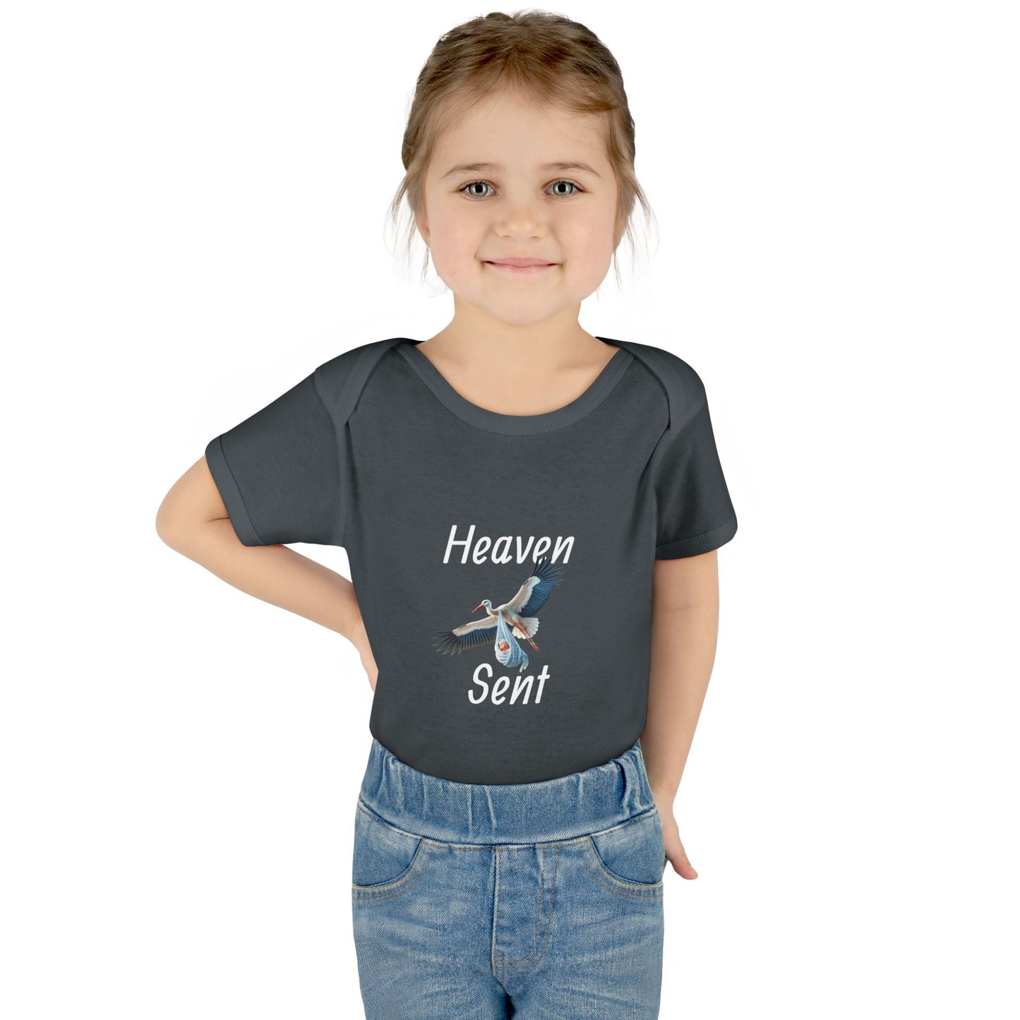 Adorable Stork Baby Bodysuit – Gender Neutral Infant Outfit, Newborn Gift, Cute Baby Shower Idea