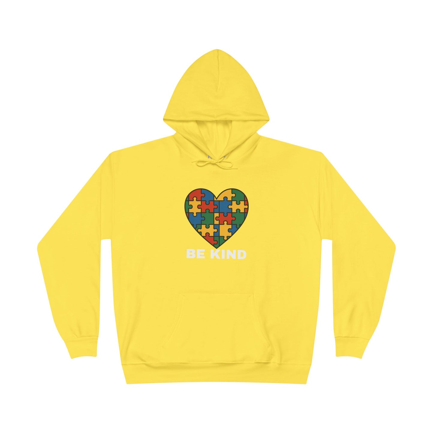 Autism Awareness Hoodie โ Kindness Puzzle Heart Eco-Friendly Unisex Sweatshirt