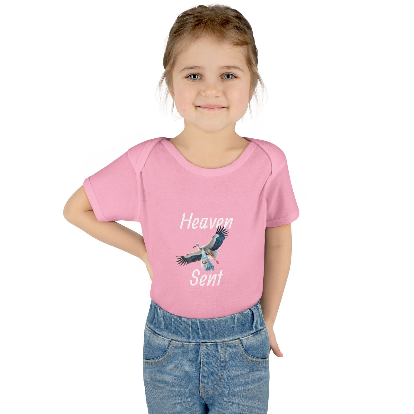 Adorable Stork Baby Bodysuit – Gender Neutral Infant Outfit, Newborn Gift, Cute Baby Shower Idea