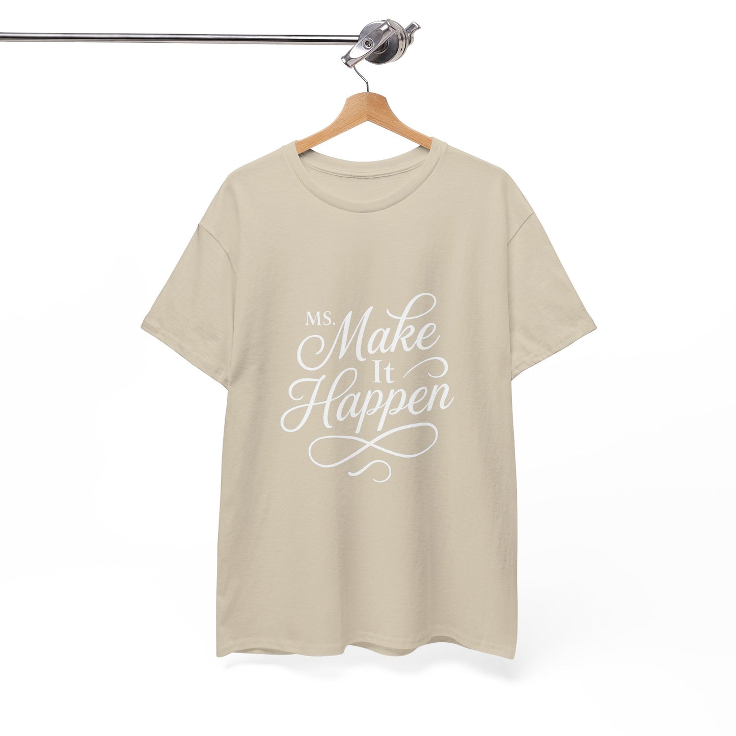 Ms.Makeithappen Graphic Tee. T-Shirt, Casual Streetwear, Fun Everyday Top, Bold Gift Idea