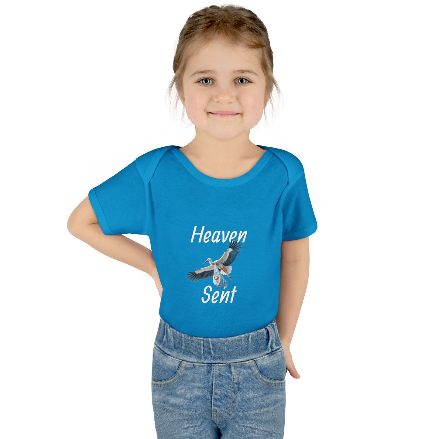 Adorable Stork Baby Bodysuit – Gender Neutral Infant Outfit, Newborn Gift, Cute Baby Shower Idea