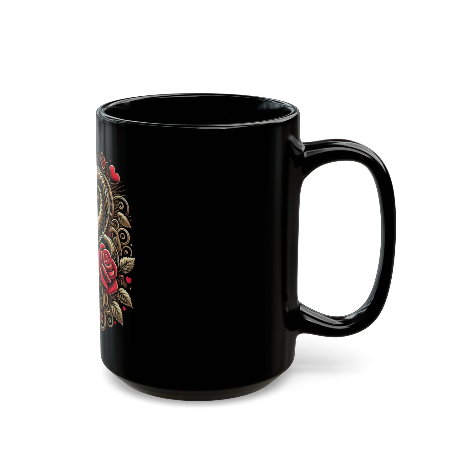 Year of the Snake 11oz Mug β Durable Black Ceramic Zodiac Drinkware