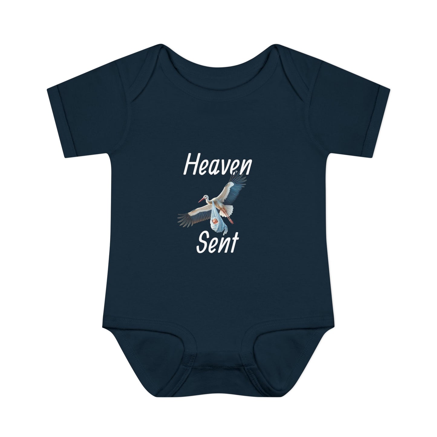 Adorable Stork Baby Bodysuit – Gender Neutral Infant Outfit, Newborn Gift, Cute Baby Shower Idea