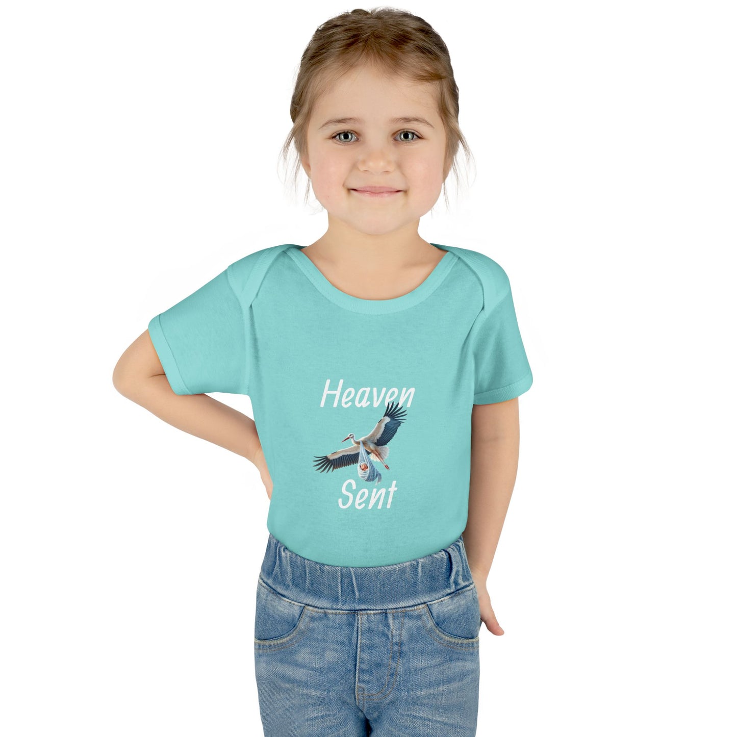 Adorable Stork Baby Bodysuit – Gender Neutral Infant Outfit, Newborn Gift, Cute Baby Shower Idea