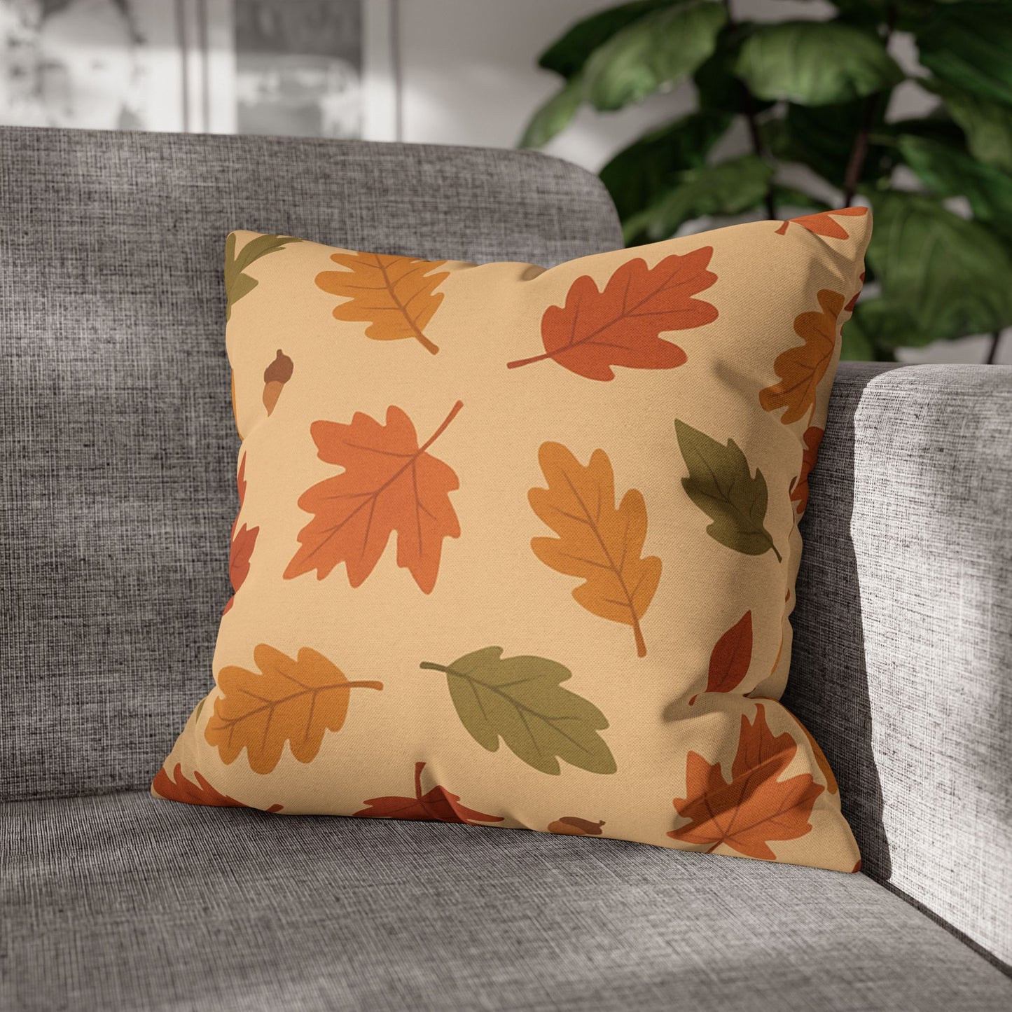 Autumn Leaf Pillowcase - Cozy Décor, Seasonal Home Accent, Gift Idea, Fall Vibes, Nature Inspired